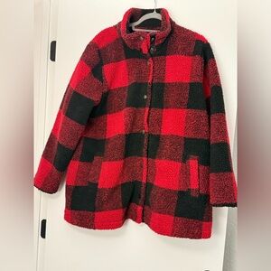Red and Black Checkered Woman’s Jacket 1X